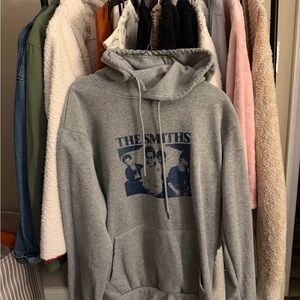 Source Unknown Gray Hoodie with The Smiths Graphic